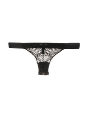 Christmas embroidered thong