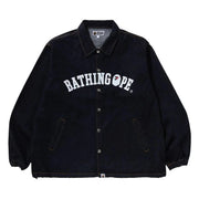 BAPE Bathing Ape Relaxed Fit Denim Coach Jacket Indigo