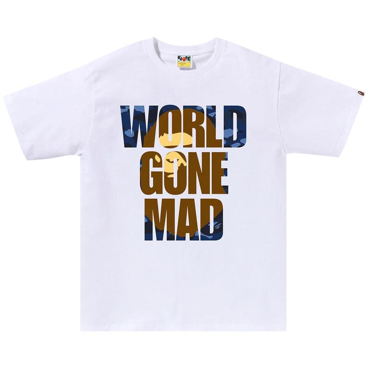 BAPE Color Camo WGM Ape Head Overlap T-Shirt White