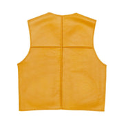 Supreme Reversible Faux Shearling Work Vest Yellow