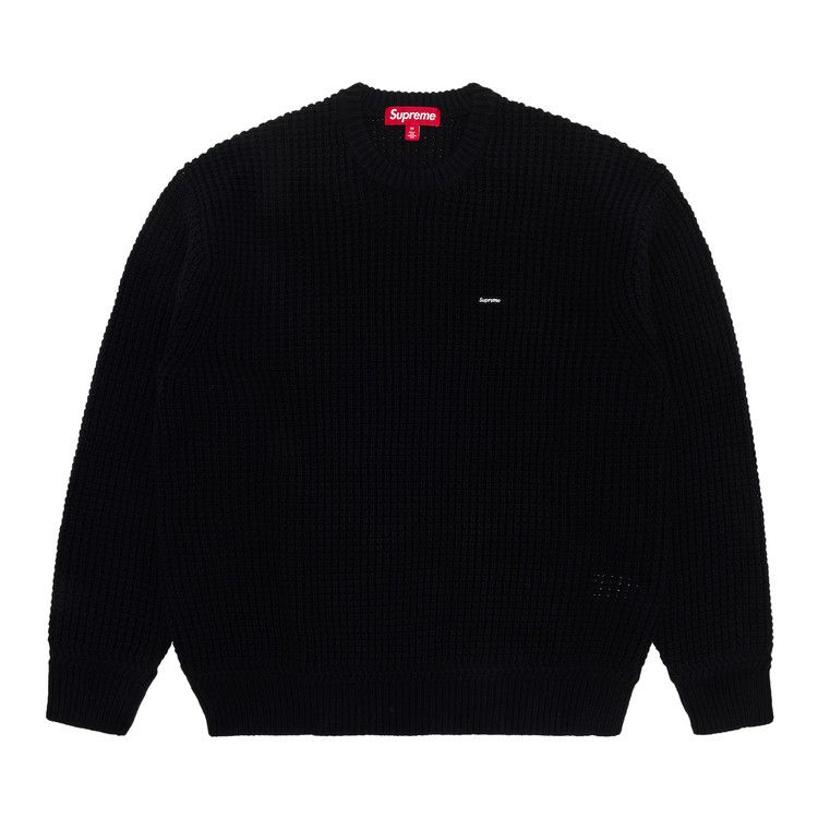 Supreme Waffle Small Box Sweater Black
