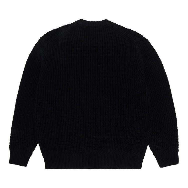 Supreme Waffle Small Box Sweater Black