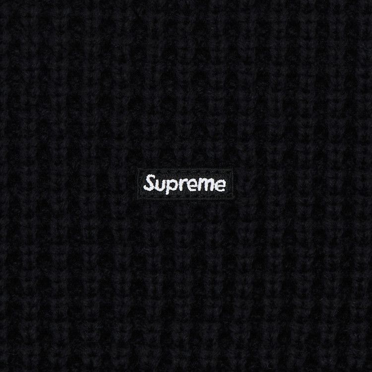 Supreme Waffle Small Box Sweater Black