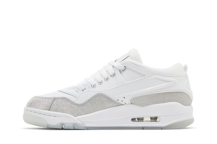 Wmns Air Jordan 4 RM 'White Silver Glitter'