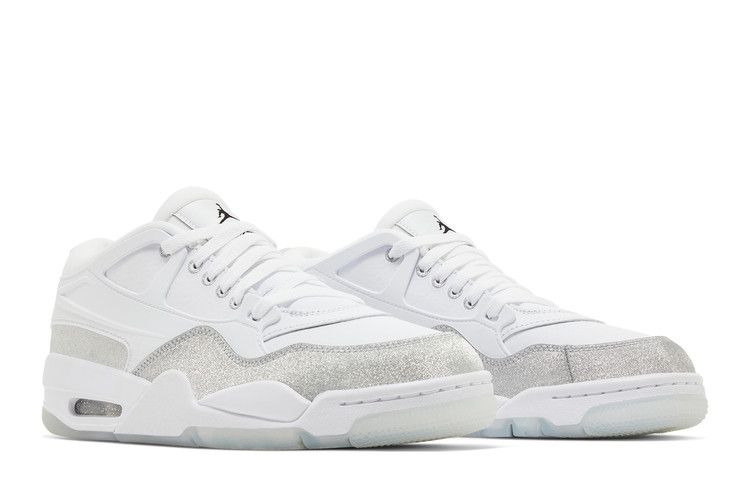 Wmns Air Jordan 4 RM 'White Silver Glitter'