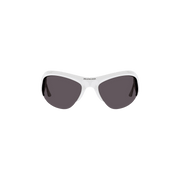 Balenciaga Cat Eye Sunglasses White/Silver/Grey
