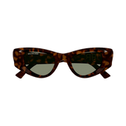 Balenciaga Cat Eye Sunglasses Havana/Green