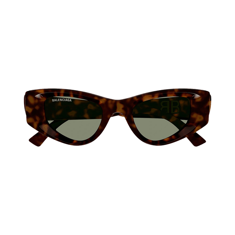Balenciaga Cat Eye Sunglasses Havana/Green