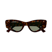 Balenciaga Cat Eye Sunglasses Havana/Green