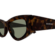 Balenciaga Cat Eye Sunglasses Havana/Green