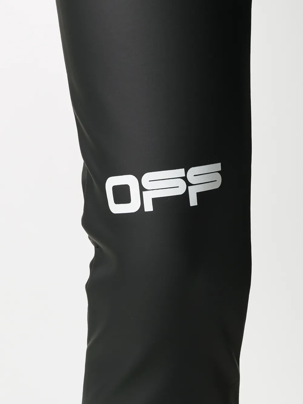 logo print cropped leggings