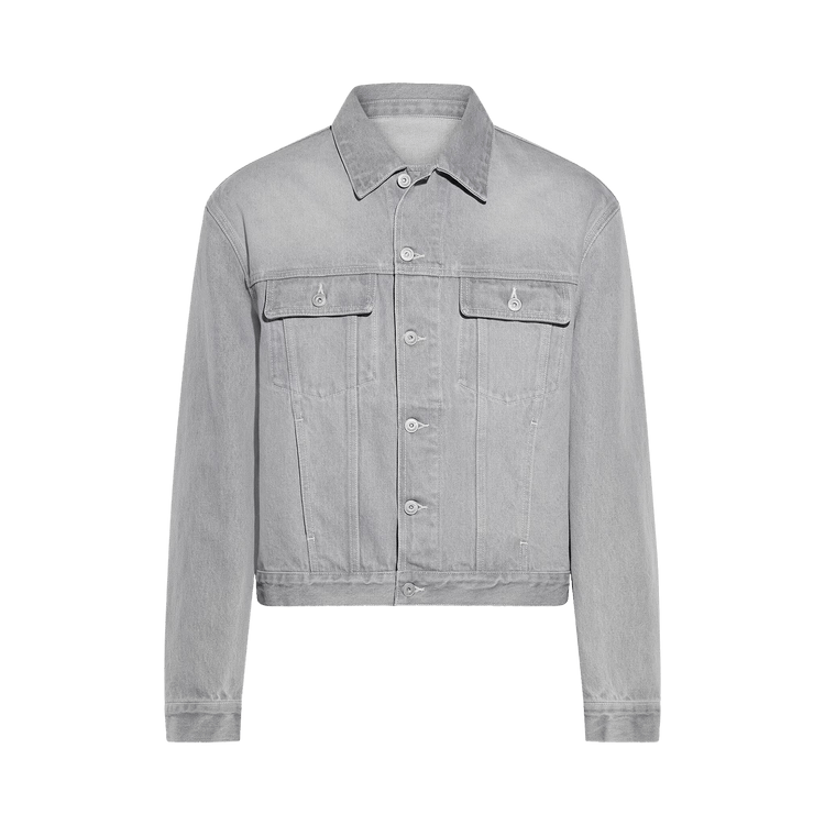 Jacquemus La Veste De-Nimes Jacket Grey/Off White