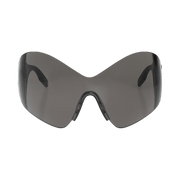 Balenciaga Mask Butterfly Logo Sunglasses Black