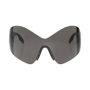Balenciaga Mask Butterfly Logo Sunglasses Black