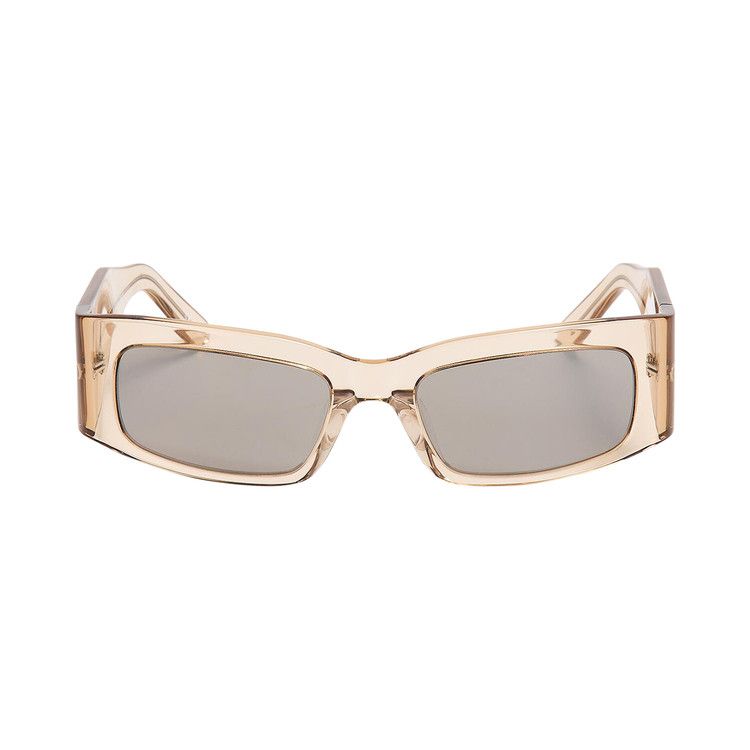 Balenciaga Paper Rectangle Frame Sunglasses Transparent/Amond/Silver