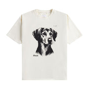 Rhude Fox Hound T-Shirt Vintage White