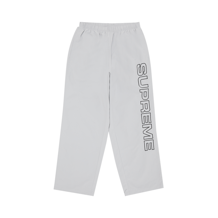 Supreme Spellout Embroidered Track Pant Grey