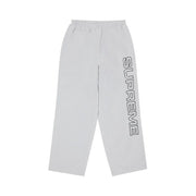 Supreme Spellout Embroidered Track Pant Grey