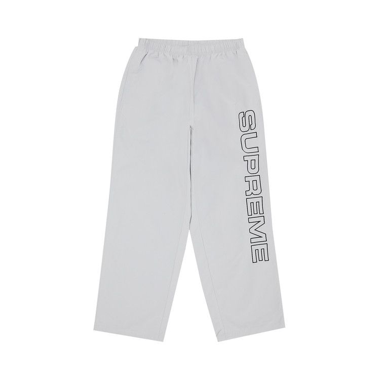 Supreme Spellout Embroidered Track Pant Grey