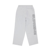 Supreme Spellout Embroidered Track Pant Grey