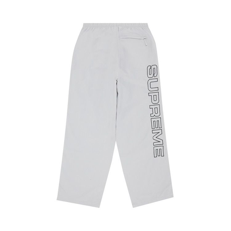 Supreme Spellout Embroidered Track Pant Grey