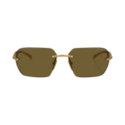 Prada Rimless Sunglasses Gold
