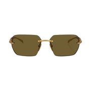 Prada Rimless Sunglasses Gold