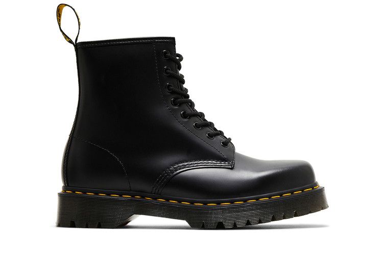 1460 Bex Squared Toe Leather Lace Up Boot Black