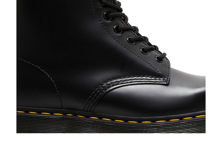 1460 Bex Squared Toe Leather Lace Up Boot Black
