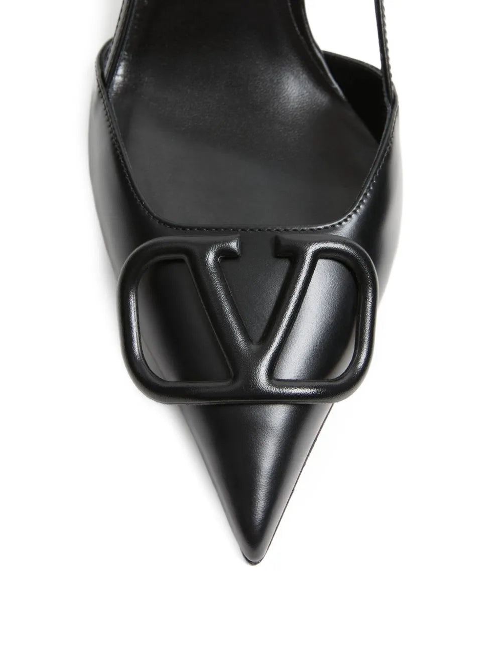 80mm VLogo Signature slingback pumps