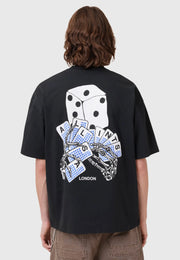 DEALT CREW - Print T-Shirt - black
