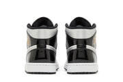 Air Jordan 1 Mid SE Black White Metallic Silver