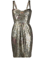sequinned mini dress