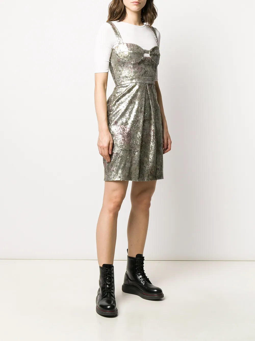 sequinned mini dress