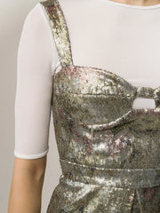 sequinned mini dress