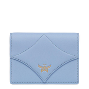 Spanish Calfskin Diamond Snap Wallet - Blue