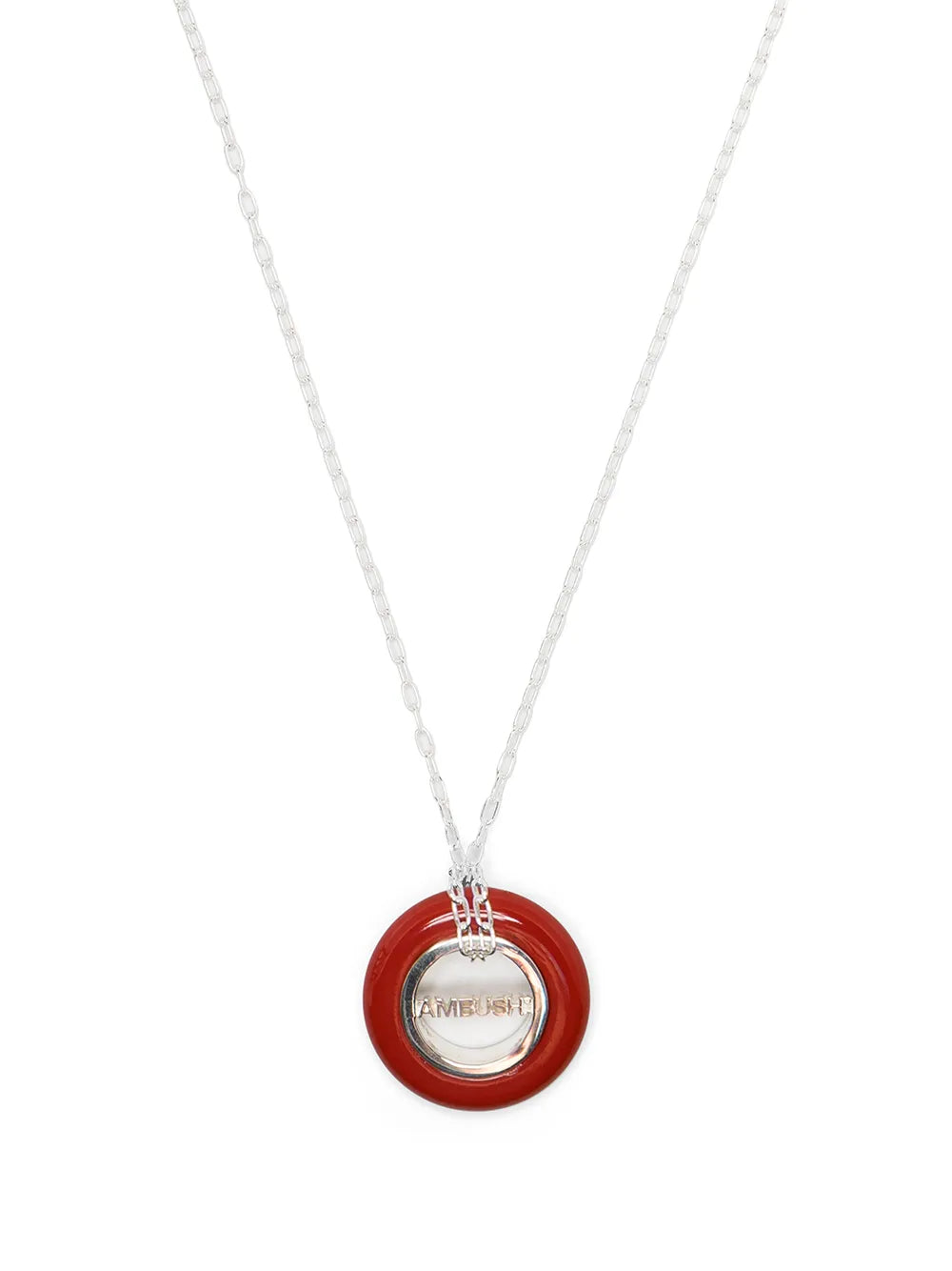 logo-pendant necklace