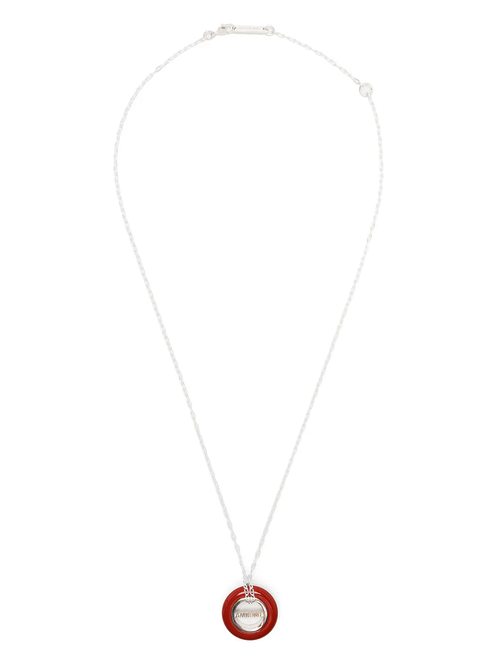 logo-pendant necklace