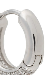 pave mini huggies earrings