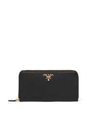 large logo-plaque wallet