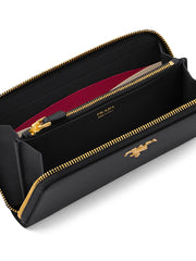 large logo-plaque wallet