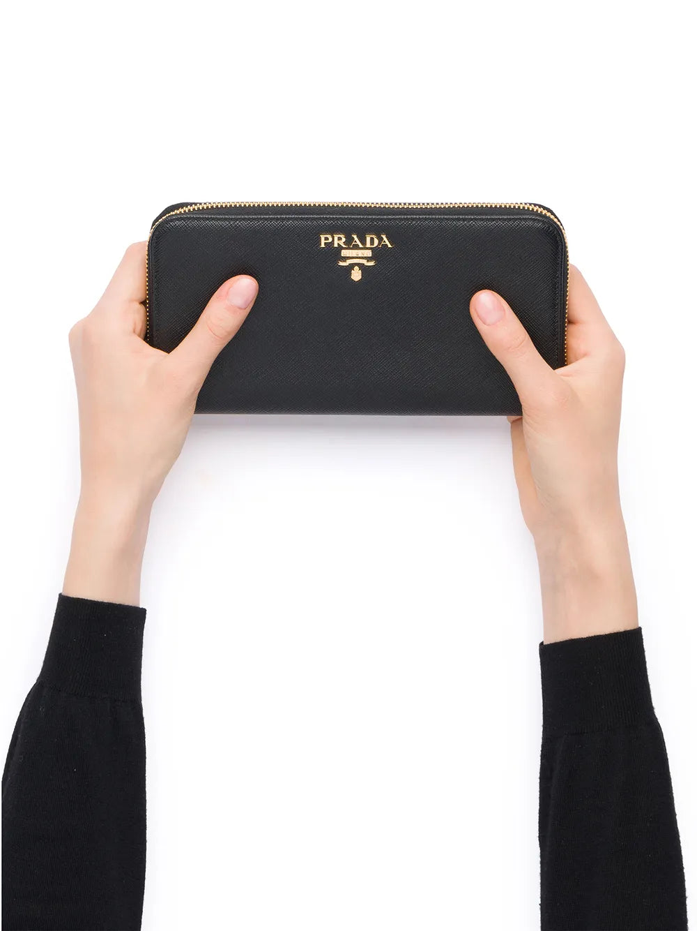 large logo-plaque wallet