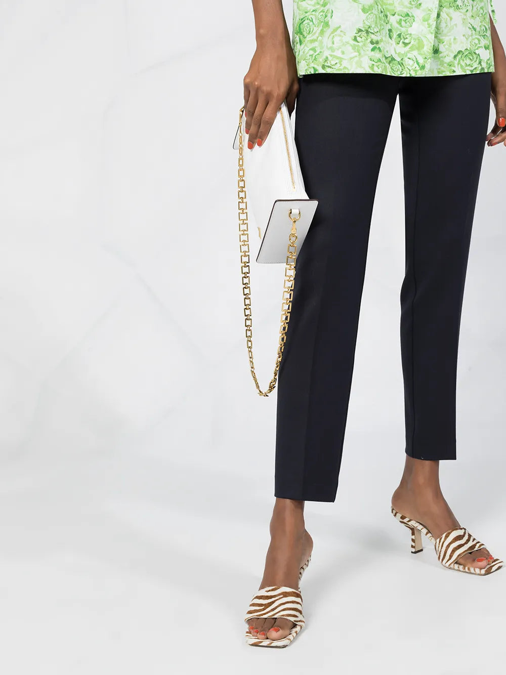 tapered-leg trousers