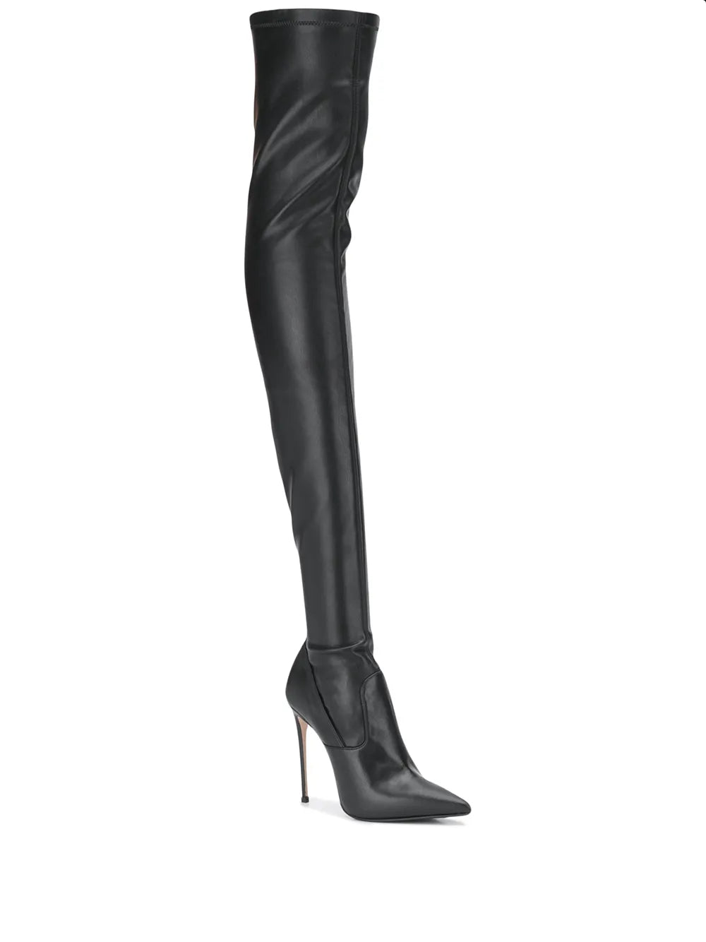 Eva thigh-high leather boots