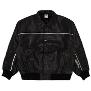 Supreme x Nike Leather Varsity Jacket Black
