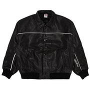 Supreme x Nike Leather Varsity Jacket Black