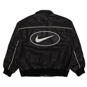 Supreme x Nike Leather Varsity Jacket Black