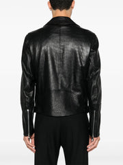 leather biker jacket