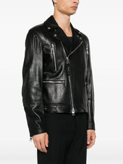 leather biker jacket