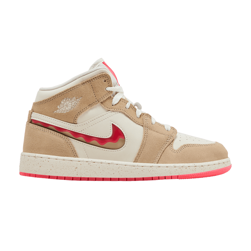 Air Jordan 1 Mid SE GS Peanut Butter & Jelly